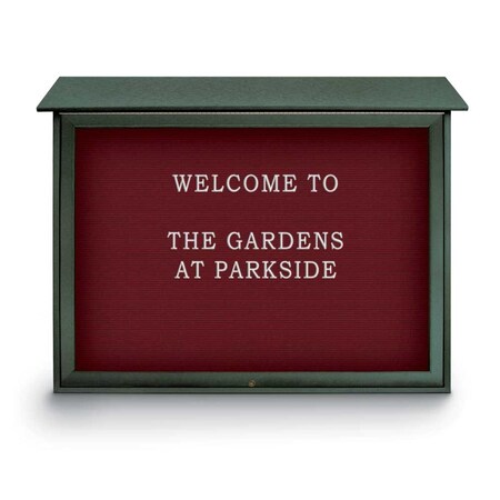 United Visual Products Indoor Enclosed Combo Board, 42"x32", White Frame/Grey & Medium Grey UVCB4232W-GREY-MEDGRY
